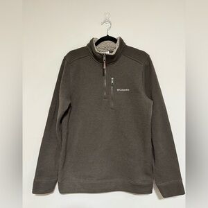 Columbia Terpin Point Green 1/4 Zip Fleece Pullover Size Medium